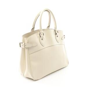 Louis Vuitton Leather Handbag Passy Ivory Epi White